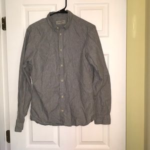 👔ALL-SAINTS Grey Button-down Shirt👔